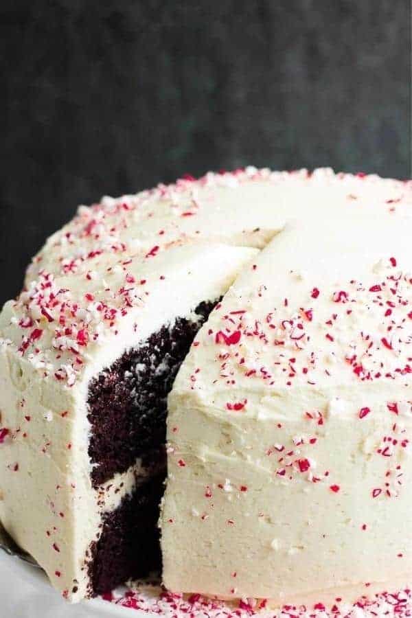 VEGAN PEPPERMINT MOCHA CAKE