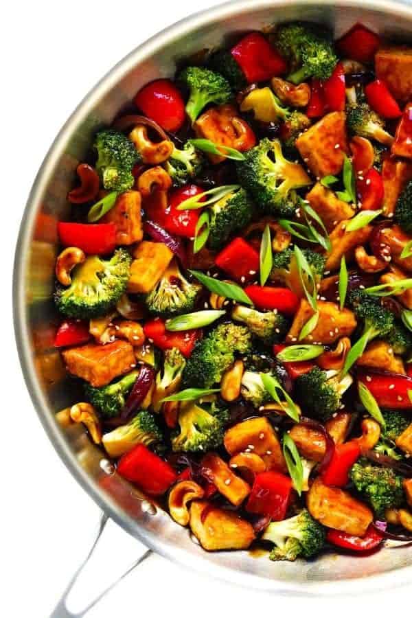 TOFU STIR FRY WITH CASHEWS