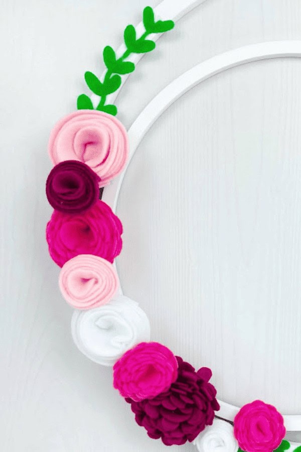 Felt Flower Wreath