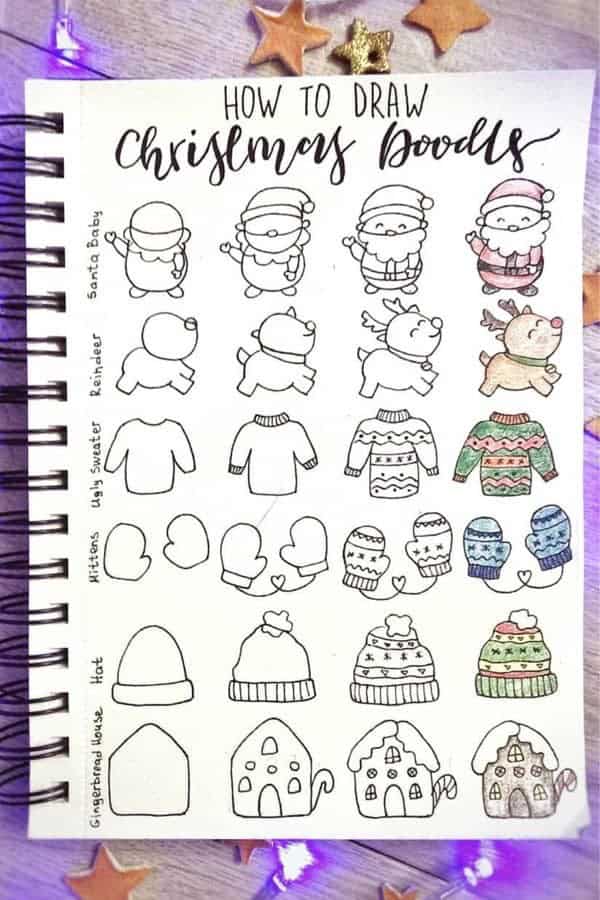 Cute Holiday Doodle Tutorial