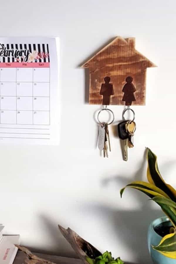 HIS & HERS KEY RACK