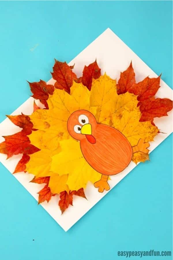 Turkey Leaf Craft Template