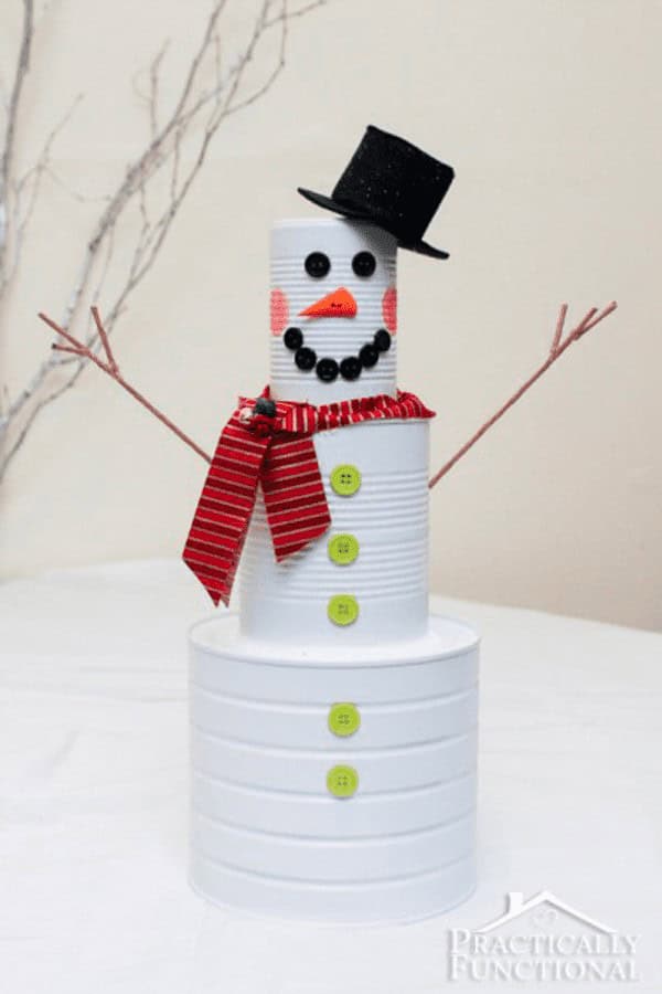 Tin Can Snowman