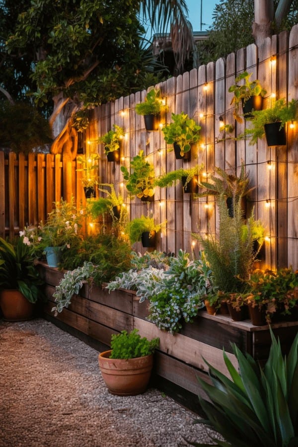 A Dazzling Garden Wall