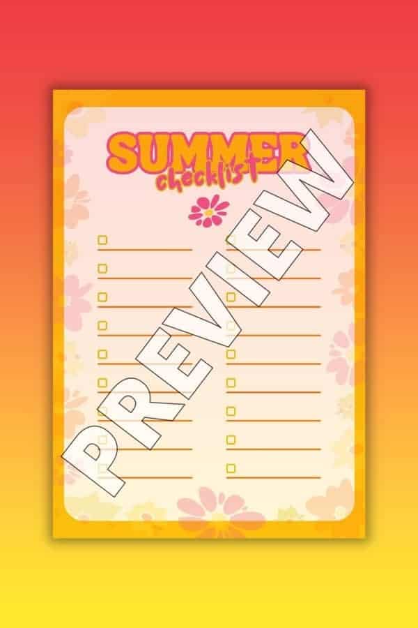 PINK & ORANGE ILLUSTRATIVE SUMMER TO-DO LIST