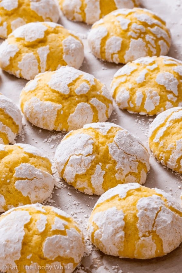 Lemon Crinkle Cookies