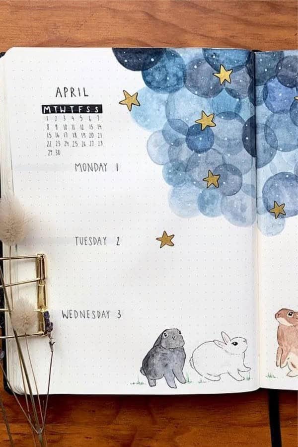 April Dreamy Layout