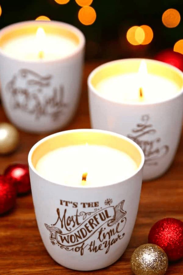 Easy DIY Christmas Candles