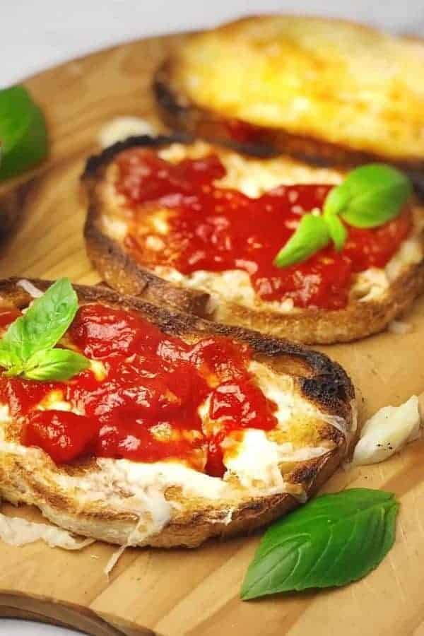 BRUSCHETTA ON WHOLE GRAIN BREAD