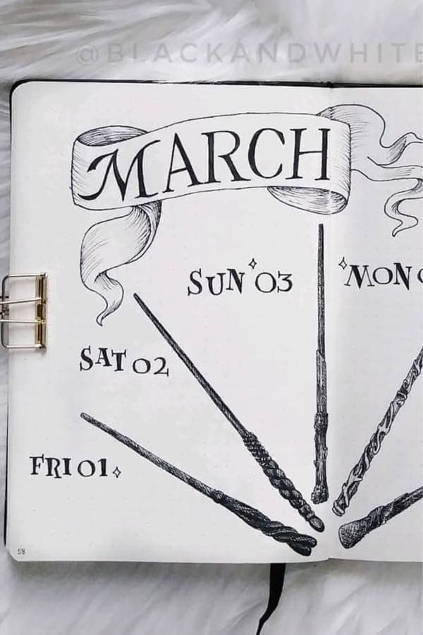 March Wand Weekly Spread