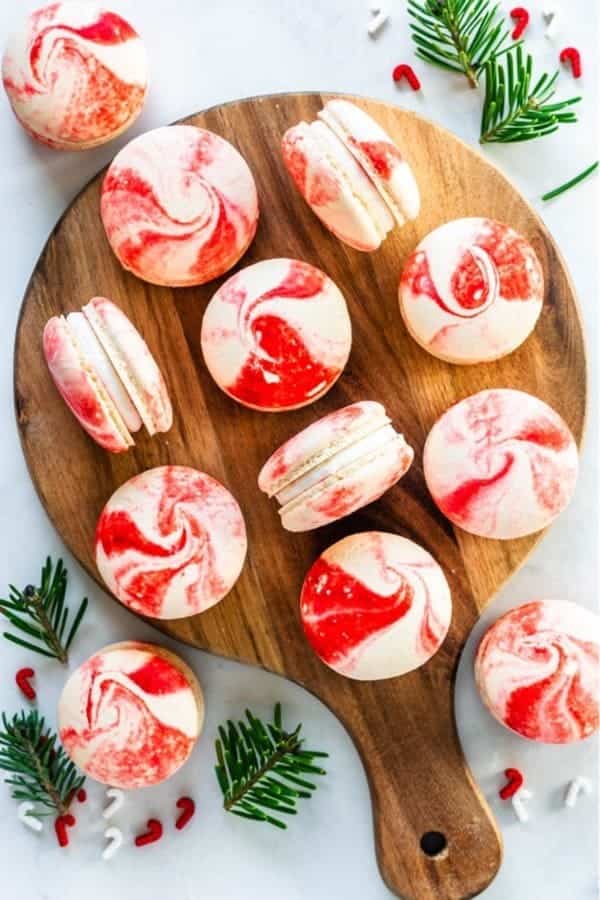 Peppermint Macarons