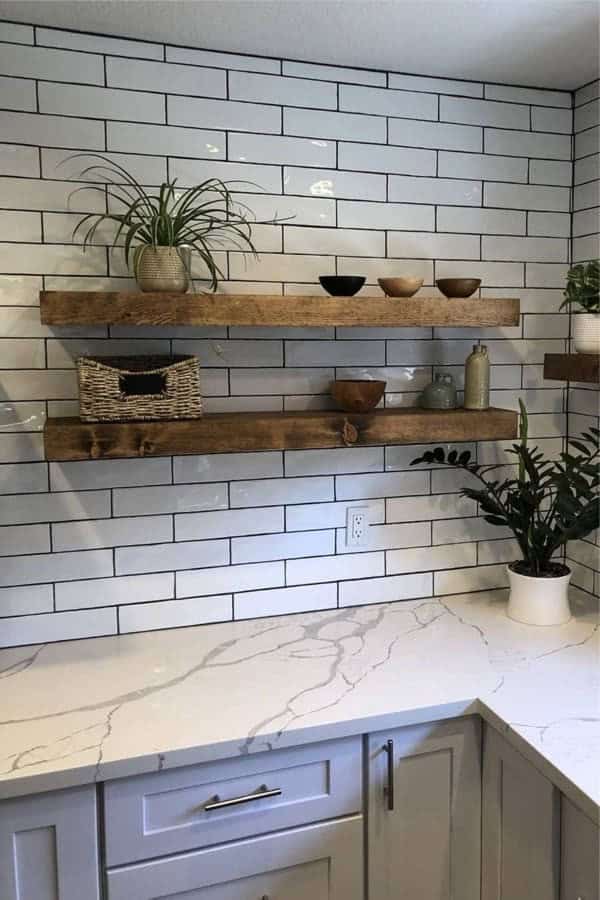 Kitchen Floating Shelves