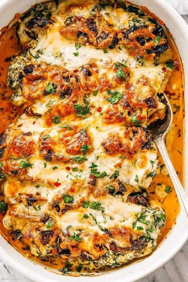 BAKED TUSCAN CHICKEN CASSEROLE