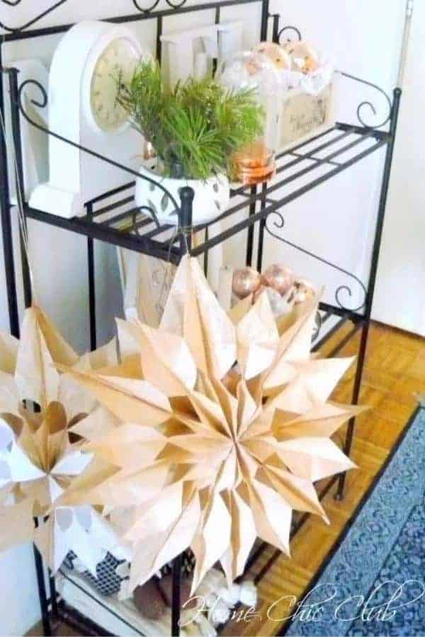 CHRISTMAS PAPER BAG SNOWFLAKES