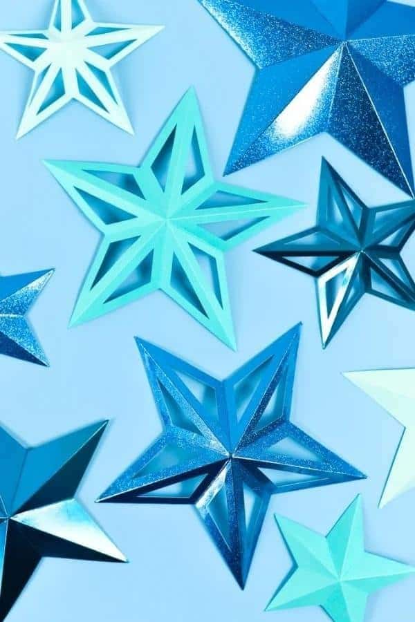 3D PAPER STARS WITH CRICUT SCORING WHEEL