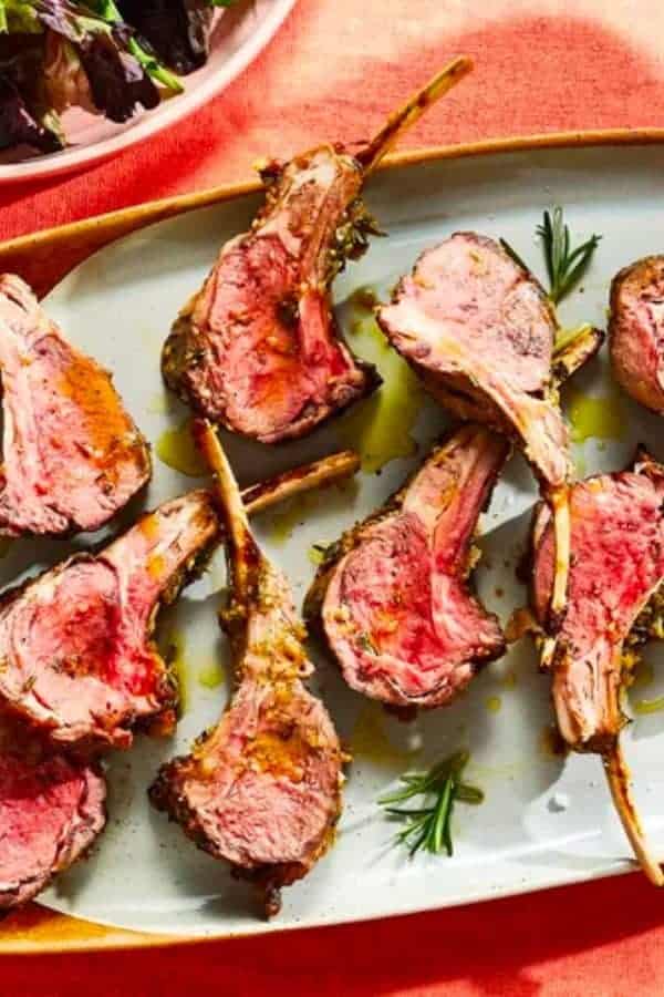 GARLIC-CRUSTED ROAST RACK OF LAMB