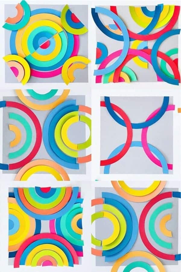 Make: Deconstructed Rainbow Collages