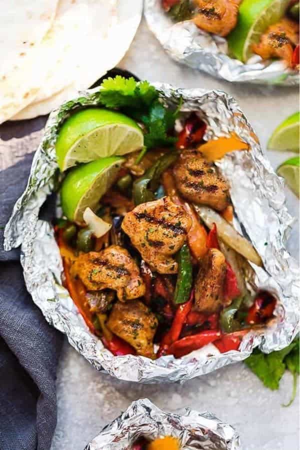 Chicken Fajita Foil Packets