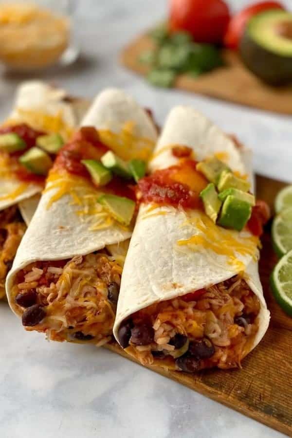 HEALTHY CHICKEN BURRITOS