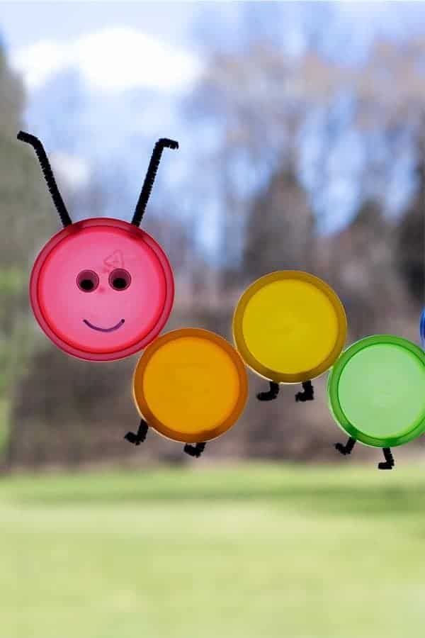 How to Make a Colorful Caterpillar Suncatcher