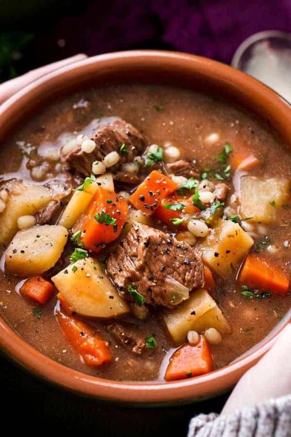 BEEF BARLEY SOUP