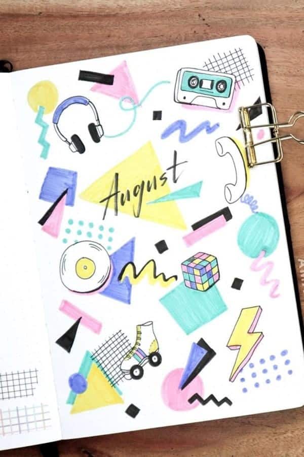 90’s Theme Monthly Cover