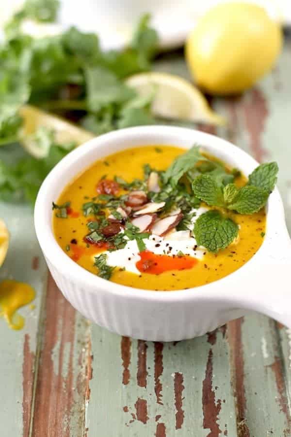 Moroccan Sweet Potato Soup