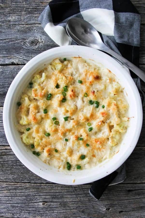 CREAMY GOUDA CHEESE CAULIFLOWER BAKE