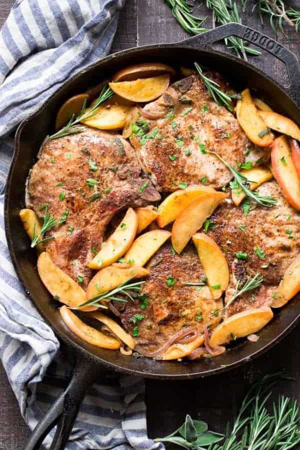 PORK AND APPLE SKILLET