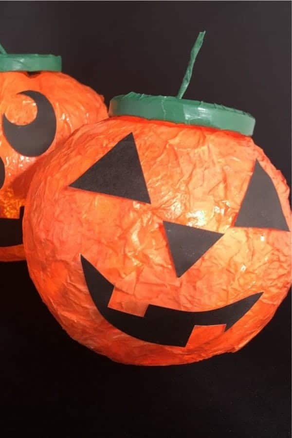 Paper Mache Jack O’ Lanterns