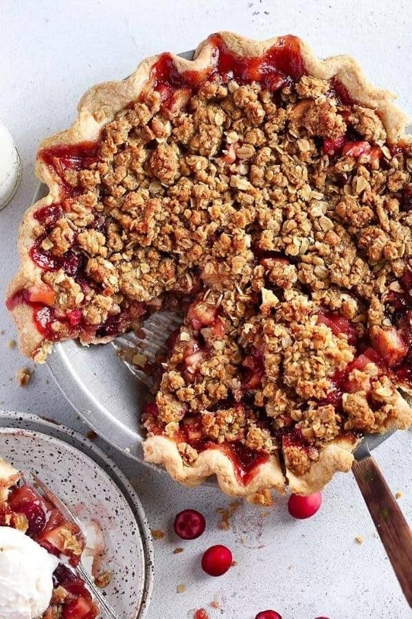 APPLE CRANBERRY PIE