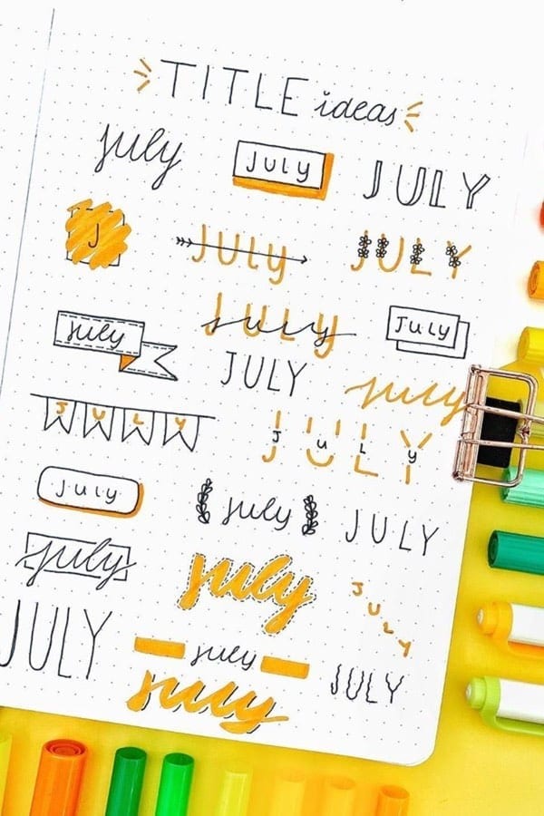 July Headers