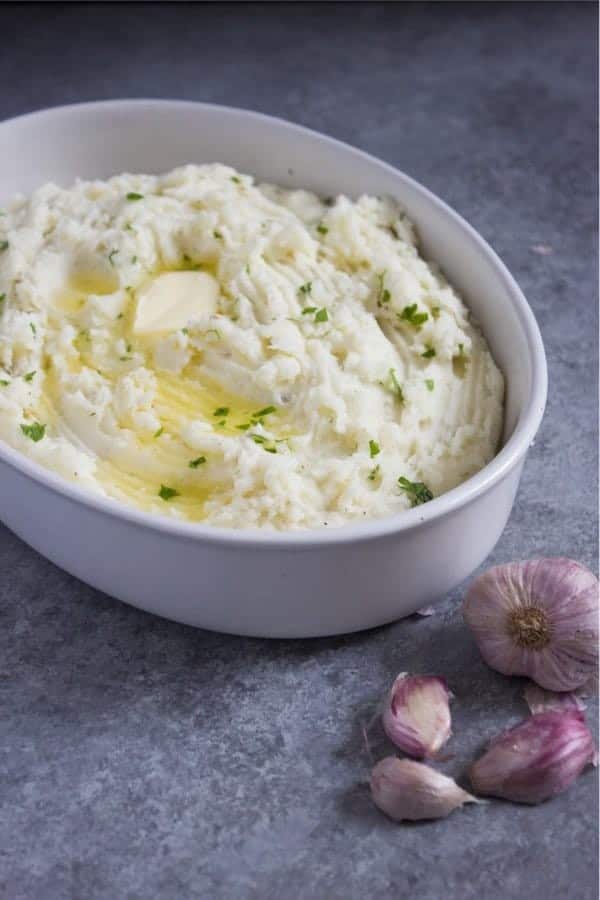 Garlic Cream Cheese Mashed Potatoes