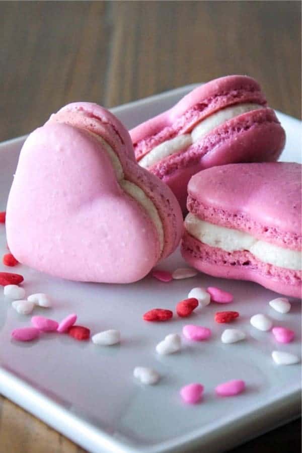 Valentine’s Heart Macarons