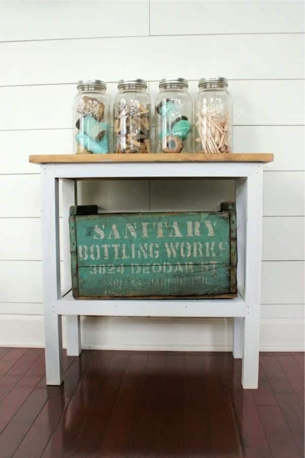 White Farmhouse Accent Table