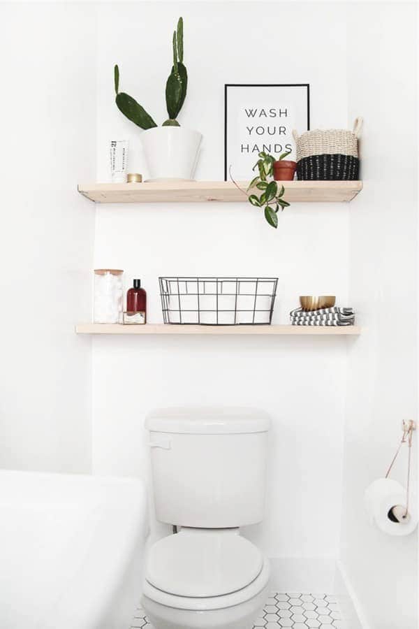 DIY Bathroom Shelves