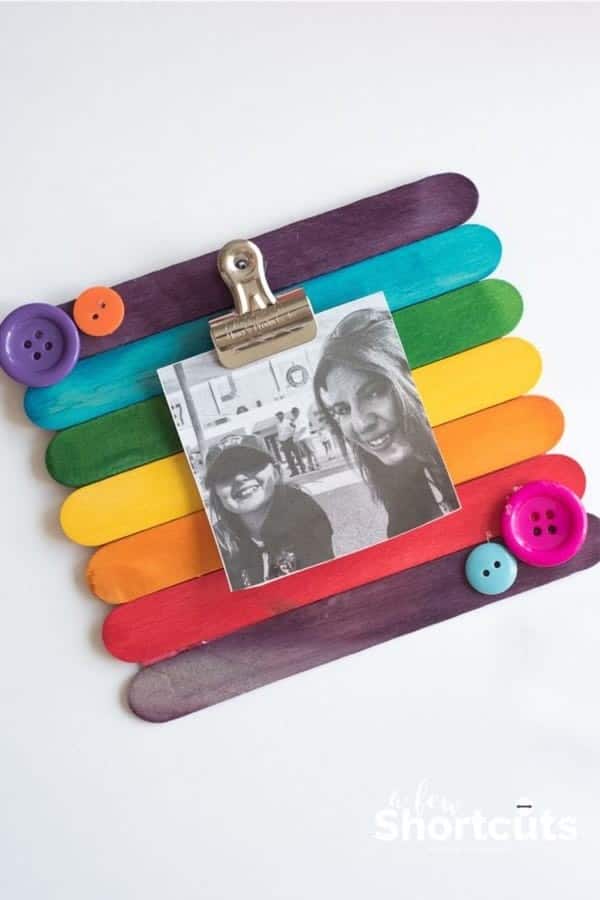 DIY Craft Stick Picture Frame