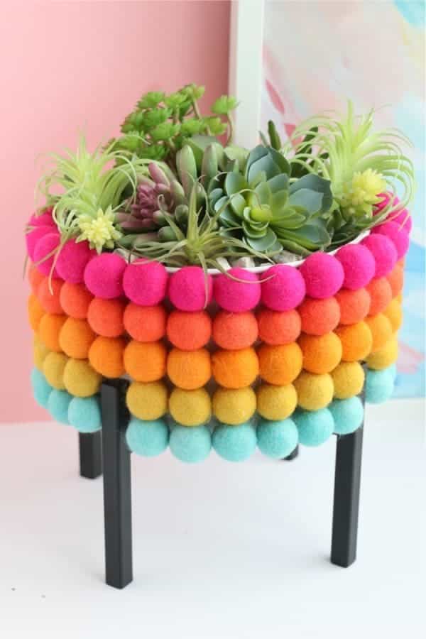 Rainbow DIY Plant Stand