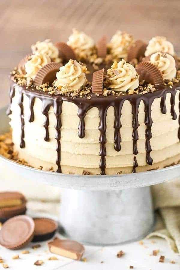 PEANUT BUTTER CHOCOLATE LAYER CAKE