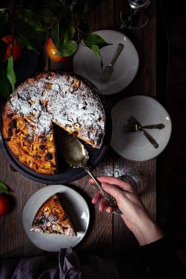 APPLE AND FIG POLENTA TORTA