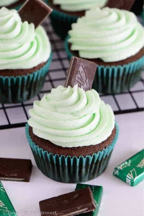 Andes Mint Cupcakes