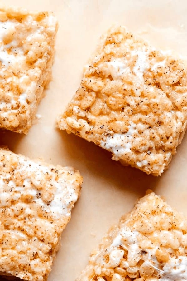 Eggnog Rice Krispies Treats