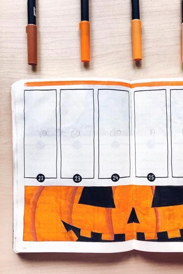 Jack O Lantern Weekly Spread