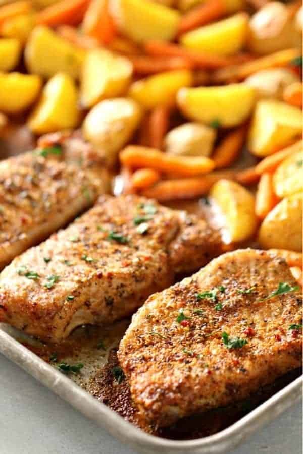 Sheet Pan Italian Pork Chops