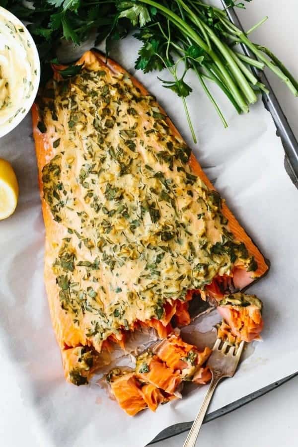 DIJON BAKED SALMON