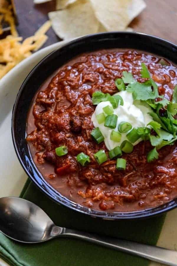 BBQ PORK AND BEAN CHILI