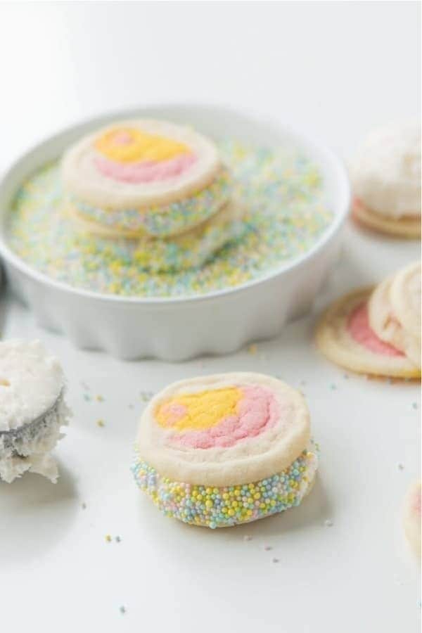 Cream Filled Easter Cookies