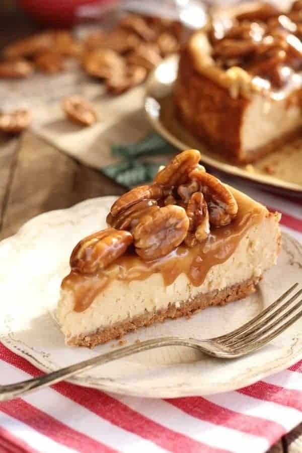 CARAMEL PECAN CHEESECAKE