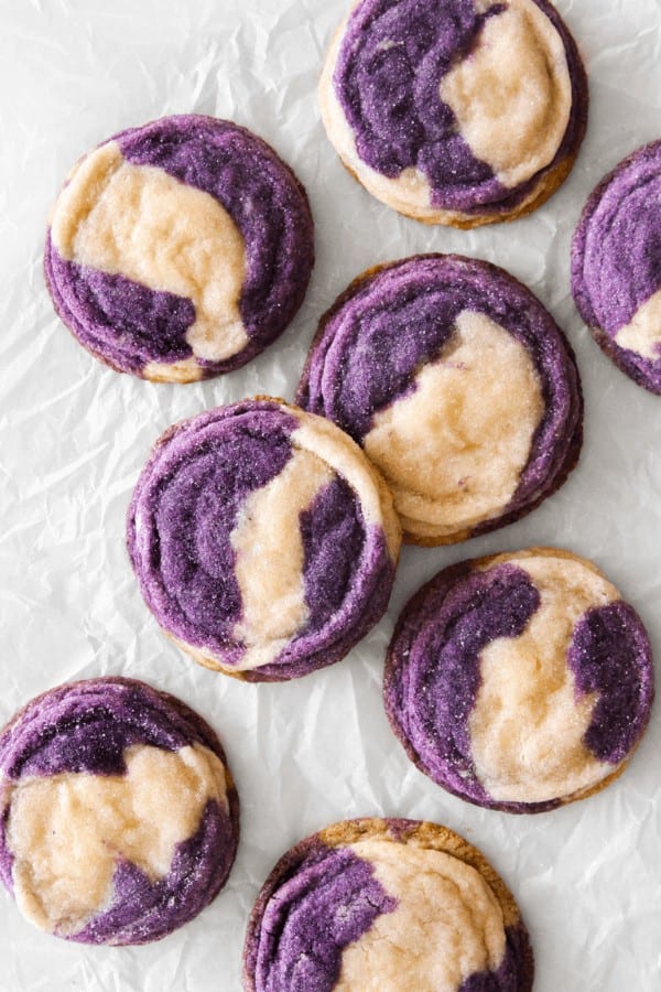 Marbled Ube Cookies