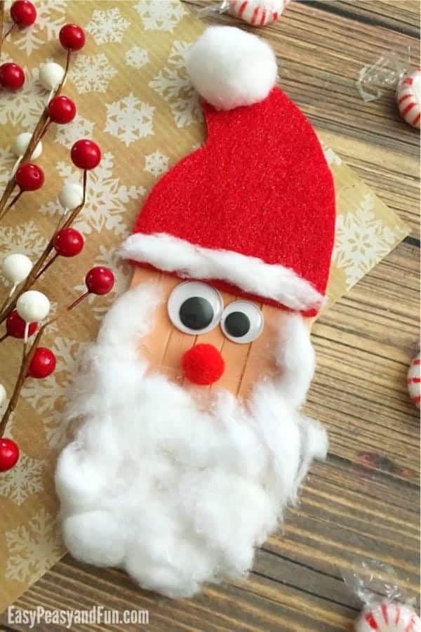 Santa Popsicle Stick Craft